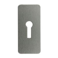 SP182 Nøkkelskilt med lim. 30x65mm. Rustfritt stål